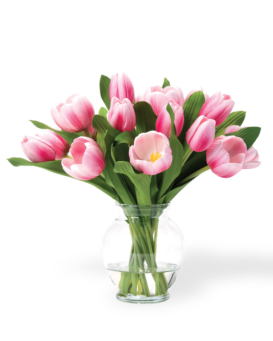Two-Tone Pink Garden Tulip bouquet